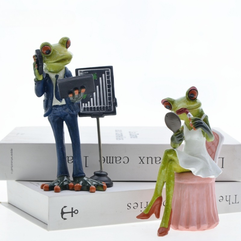 Resin Art Business - Business Couple Frog Resin Animal Art