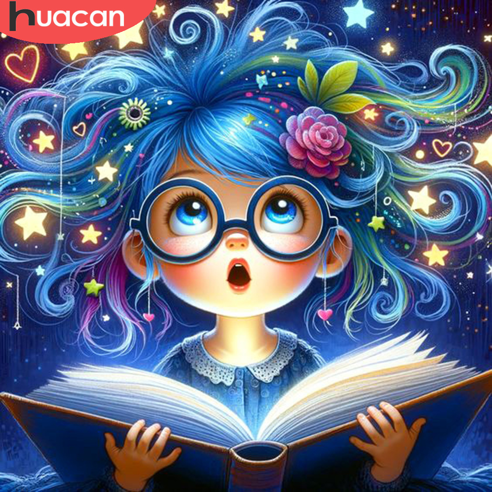 HUACAN Diamond Painting Girl D - Resin Art Guide Book 评论和价格