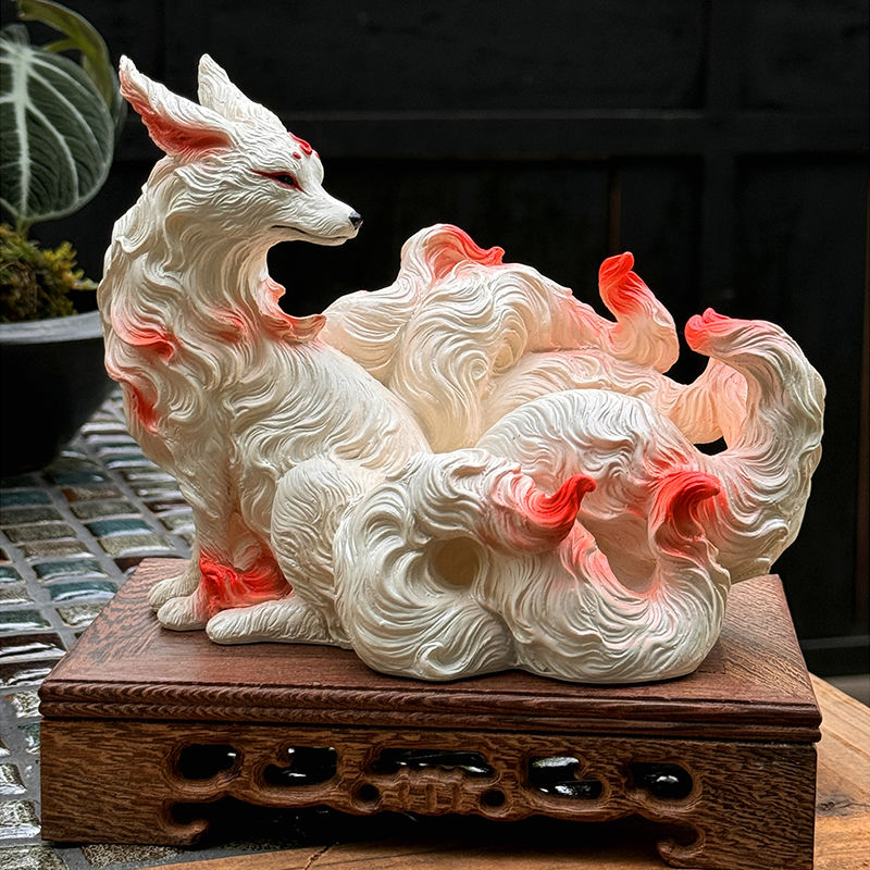 Nine-Tailed Fox Ornaments Fox  - Resin Art For Anniversary Gift 评论和价格