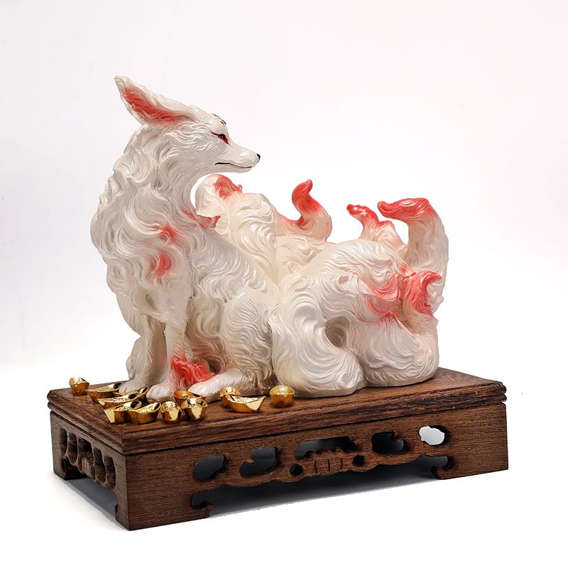 Nine-Tailed Fox Ornaments Fox  - Resin Art For Anniversary Gift 评论和价格