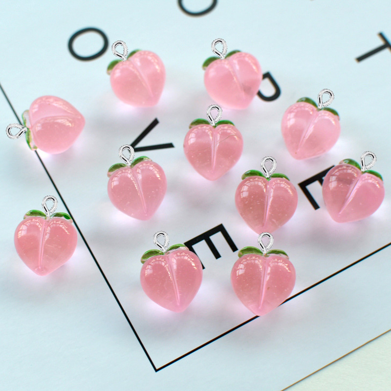 10Pcs New Transparent Peach Fl - Resin Art Store 评论和价格