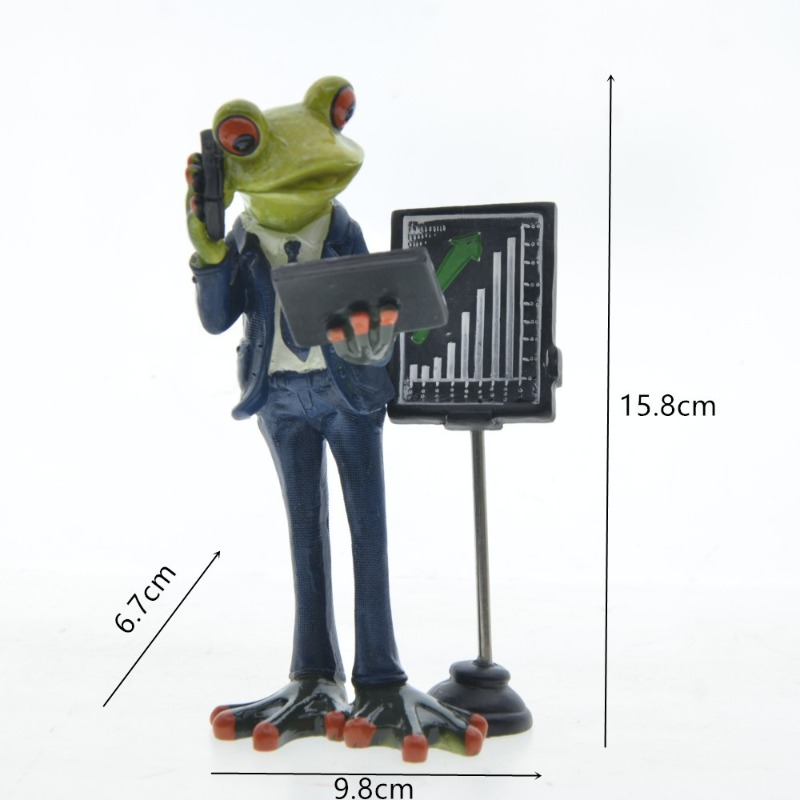 Business Couple Frog Resin Ani - Resin Art Business 评论和价格