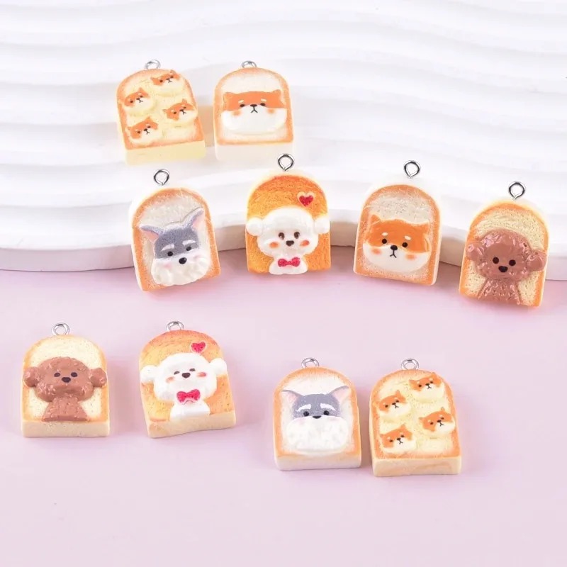 10Pcs Cute Toast Dog Resin Pen - Resin Art Store 评论和价格