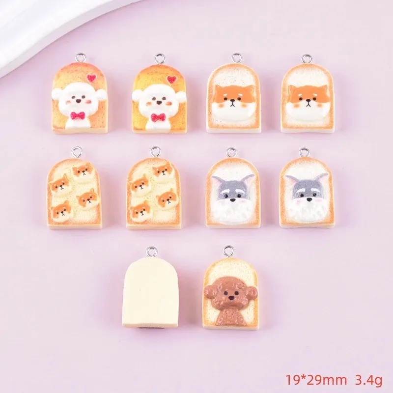 10Pcs Cute Toast Dog Resin Pen - Resin Art Store 评论和价格