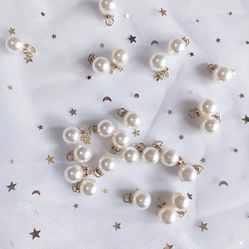 30Pcs Round Pearl Diamond Pend - Resin Art For Anniversary Gift 评论和价格