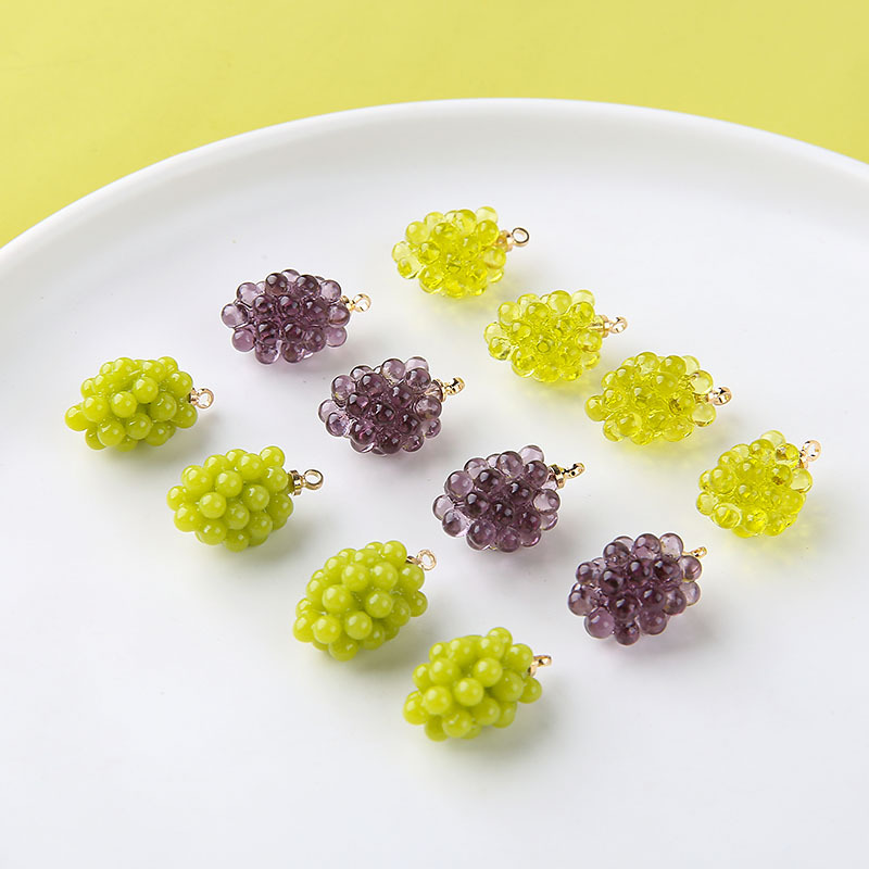 6pcs Cute Little Grapes Resin  - Resin Art Store 评论和价格