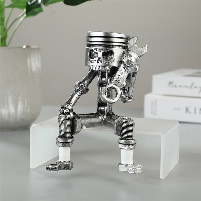AC76-Handmade Piston Man Skull - Resin Art Use 评论和价格