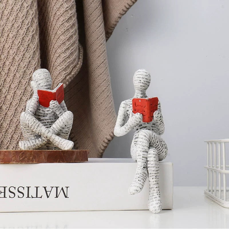 1pc Creative Reading Paper Pul - Resin Art For Anniversary Gift 评论和价格