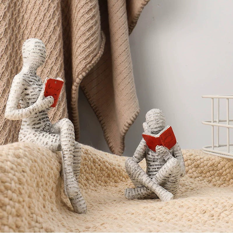 1pc Creative Reading Paper Pul - Resin Art For Anniversary Gift 评论和价格