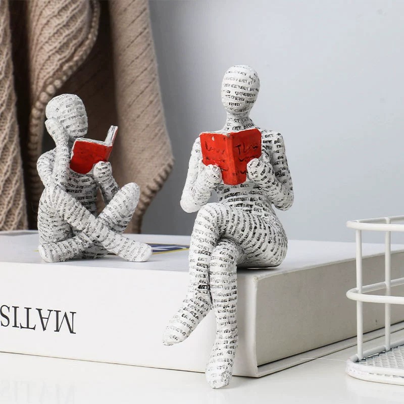 1pc Creative Reading Paper Pul - Resin Art For Anniversary Gift 评论和价格