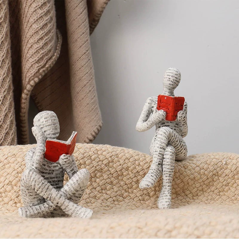 1pc Creative Reading Paper Pul - Resin Art For Anniversary Gift 评论和价格