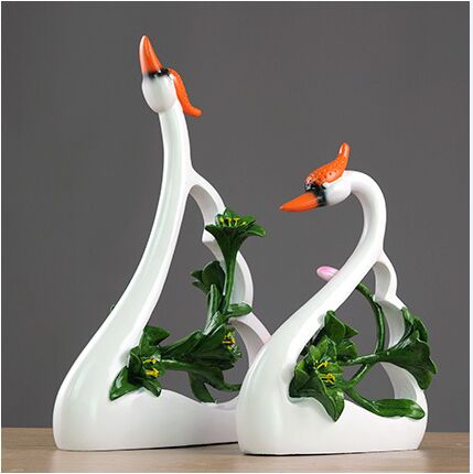 couples swan lovers art decora - Resin Art For Anniversary Gift 评论和价格