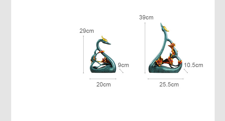 couples swan lovers art decora - Resin Art For Anniversary Gift 评论和价格