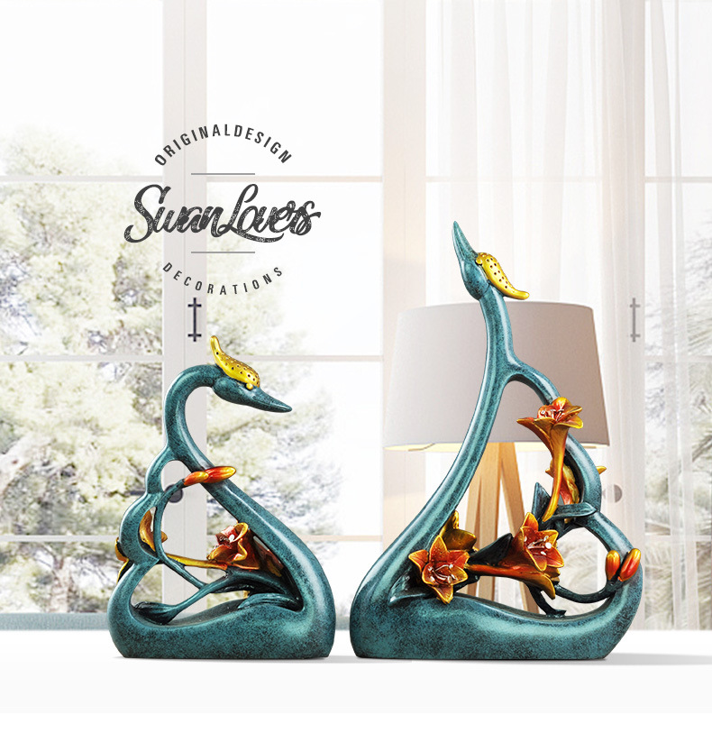 couples swan lovers art decora - Resin Art For Anniversary Gift 评论和价格
