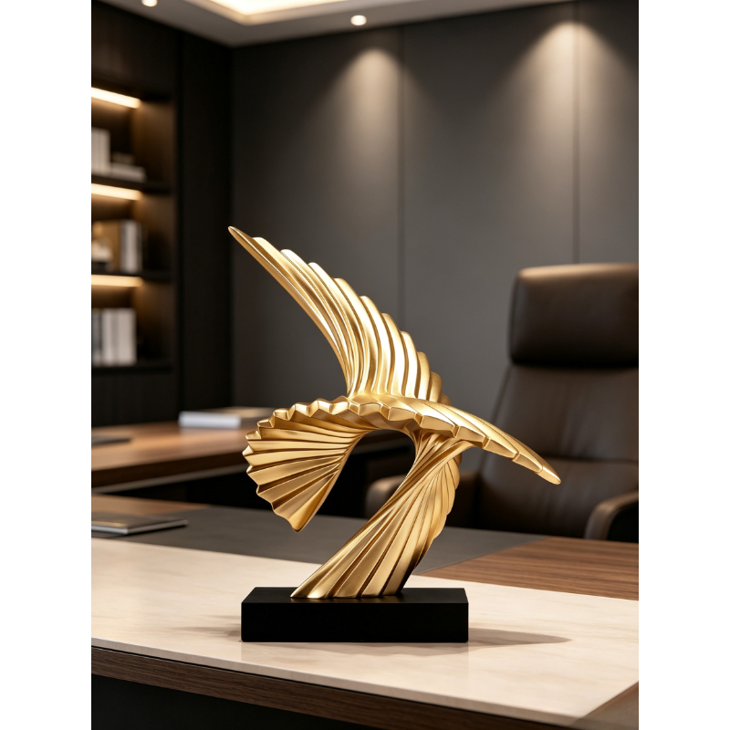 Abstract Golden Eagle Sculptur - Resin Art Business 评论和价格