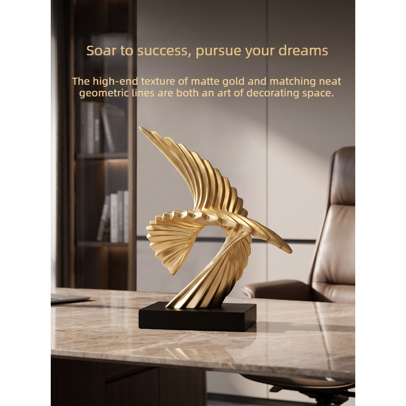 Abstract Golden Eagle Sculptur - Resin Art Business 评论和价格