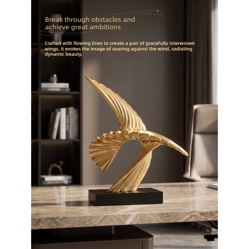 Abstract Golden Eagle Sculptur - Resin Art Business 评论和价格