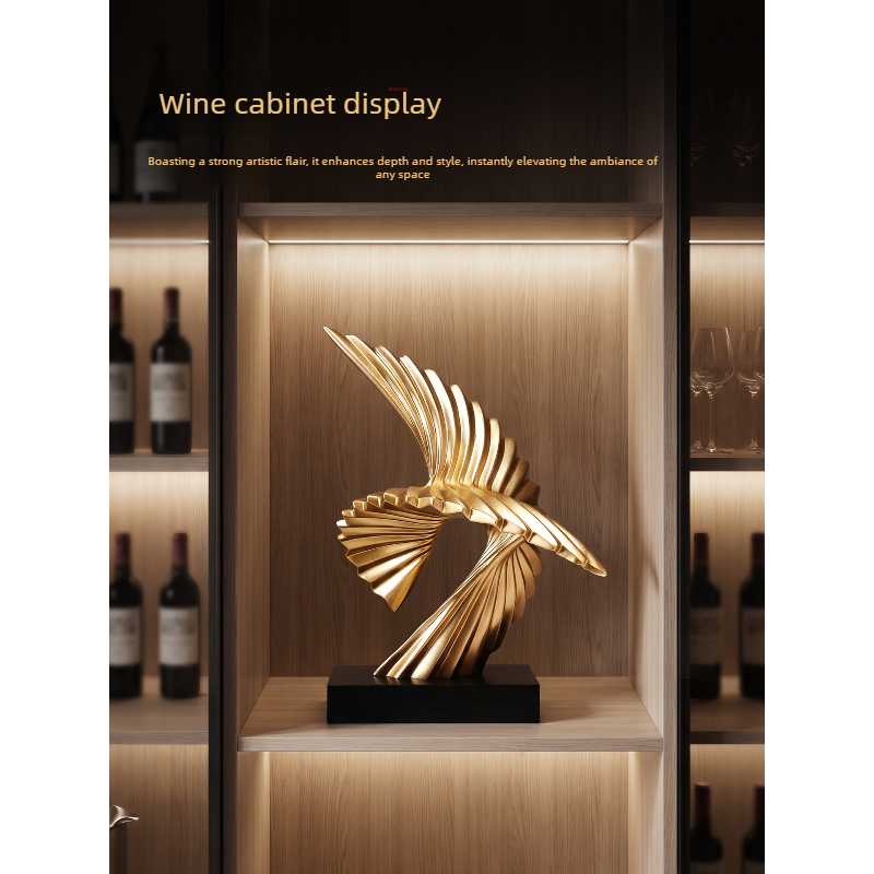 Abstract Golden Eagle Sculptur - Resin Art Business 评论和价格