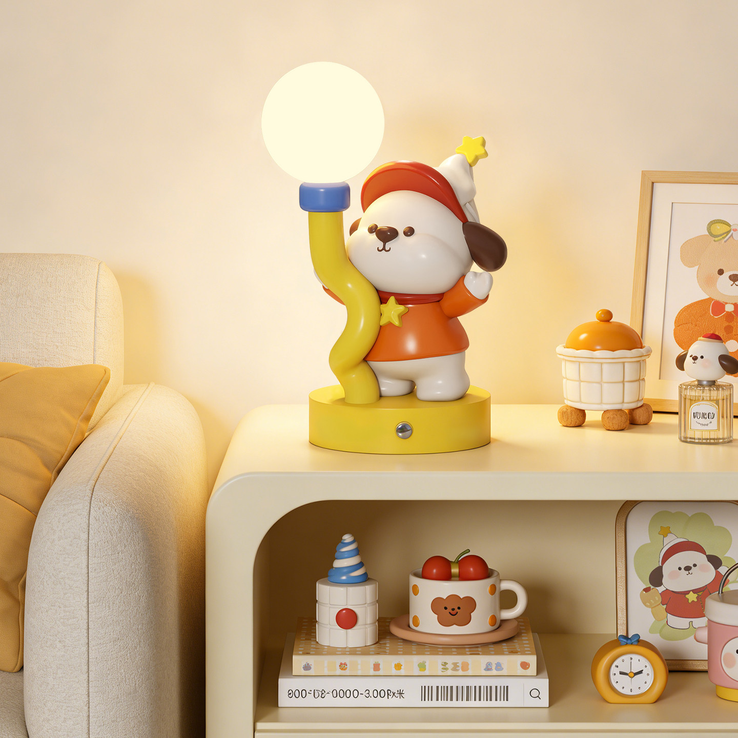 Home Decor Cute Little Dog Sta - Resin Art For Anniversary Gift 评论和价格