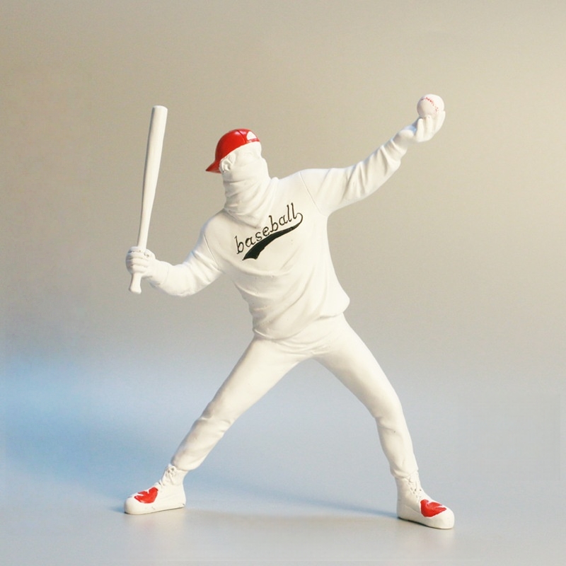 Banksy Statuette Art Crafts Tr - Resin Art For Anniversary Gift 评论和价格