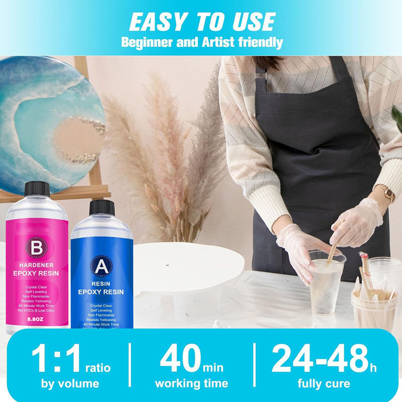 17.6oz/10.4oz Clear Epoxy Resi - Resin Art Table Top 评论和价格