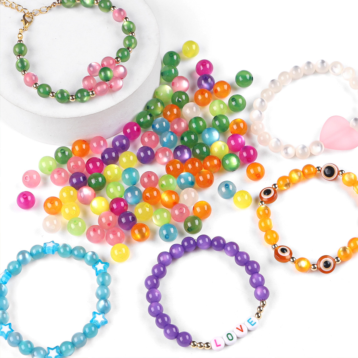 100pcs 6/8mm Resin Imitation C - Resin Art Store 评论和价格